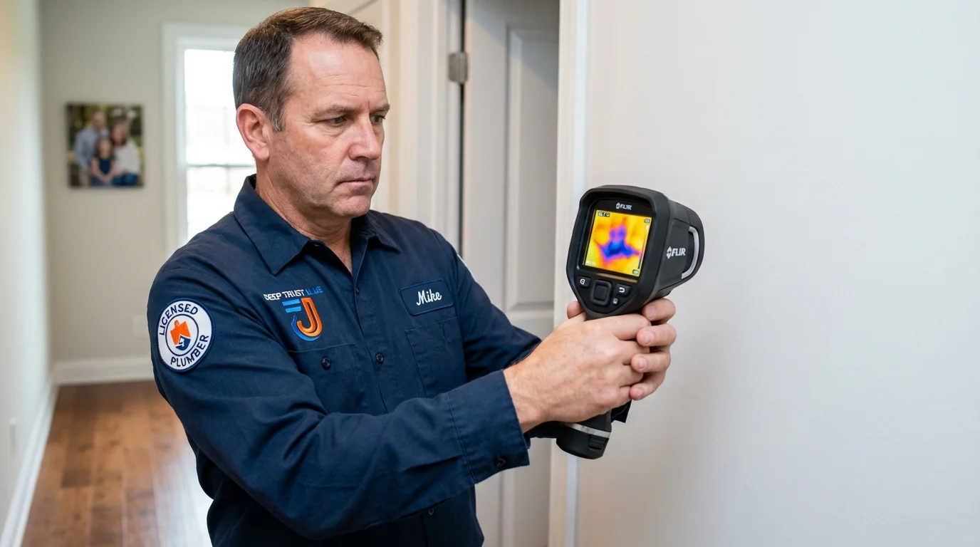 Thermal imaging leak detection by Johns Plumbing LLC in Randleman